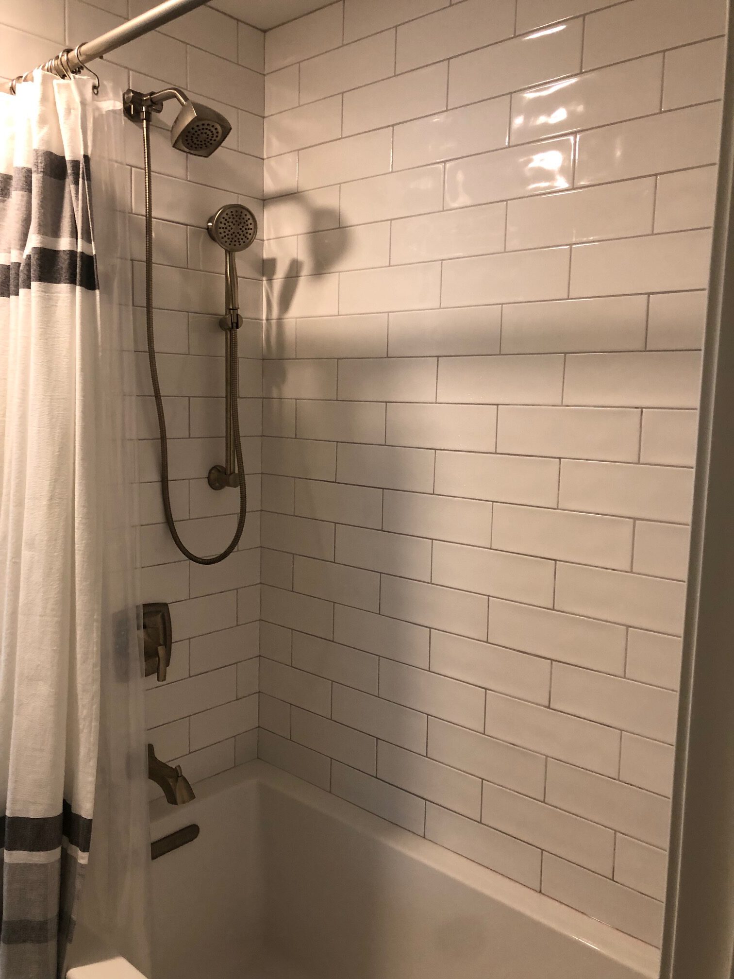 Spa-style bathroom remodel by Custom Crafted Homes