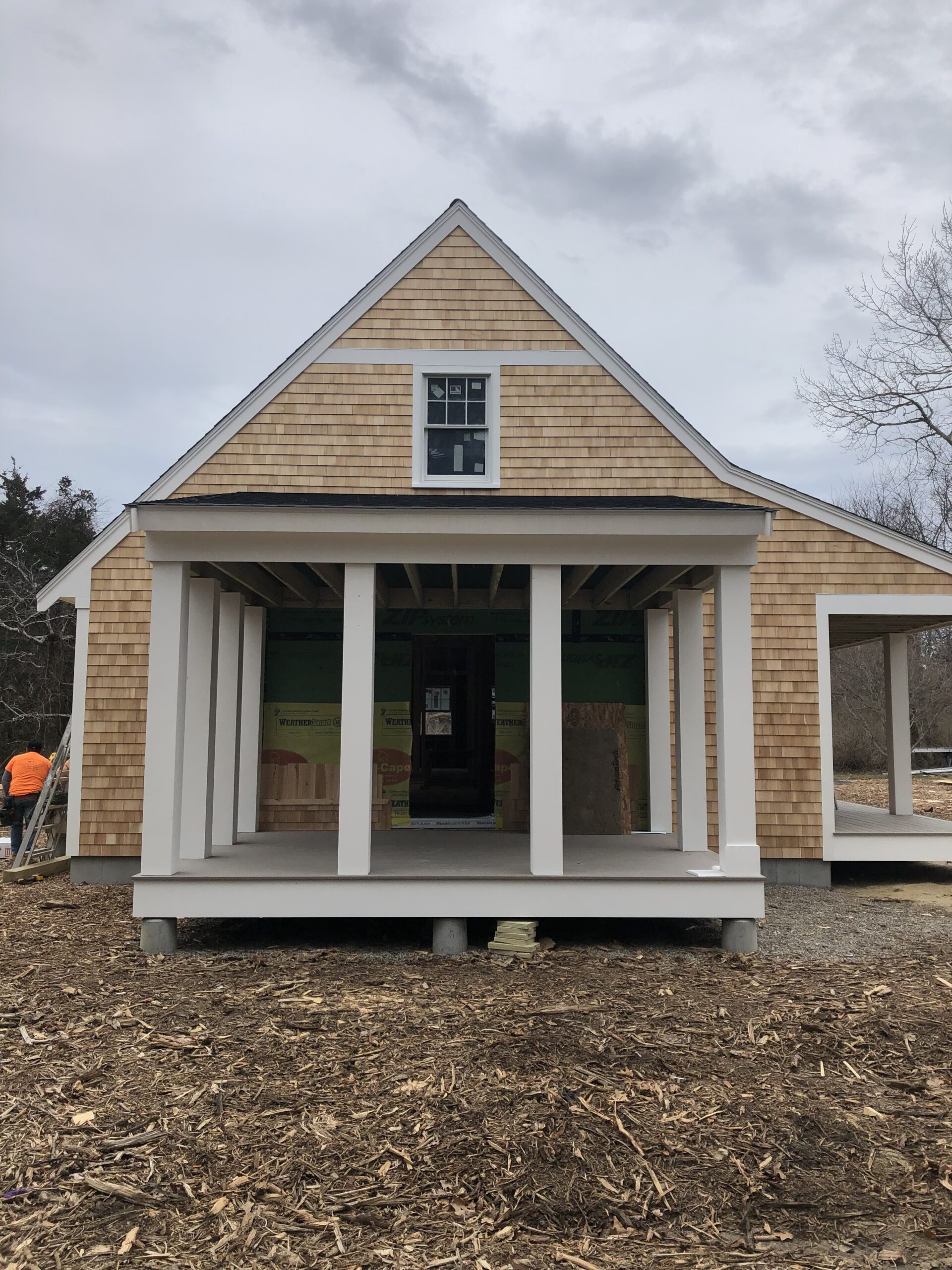 Custom home construction project on Cape Cod by Custom Crafted Homes
