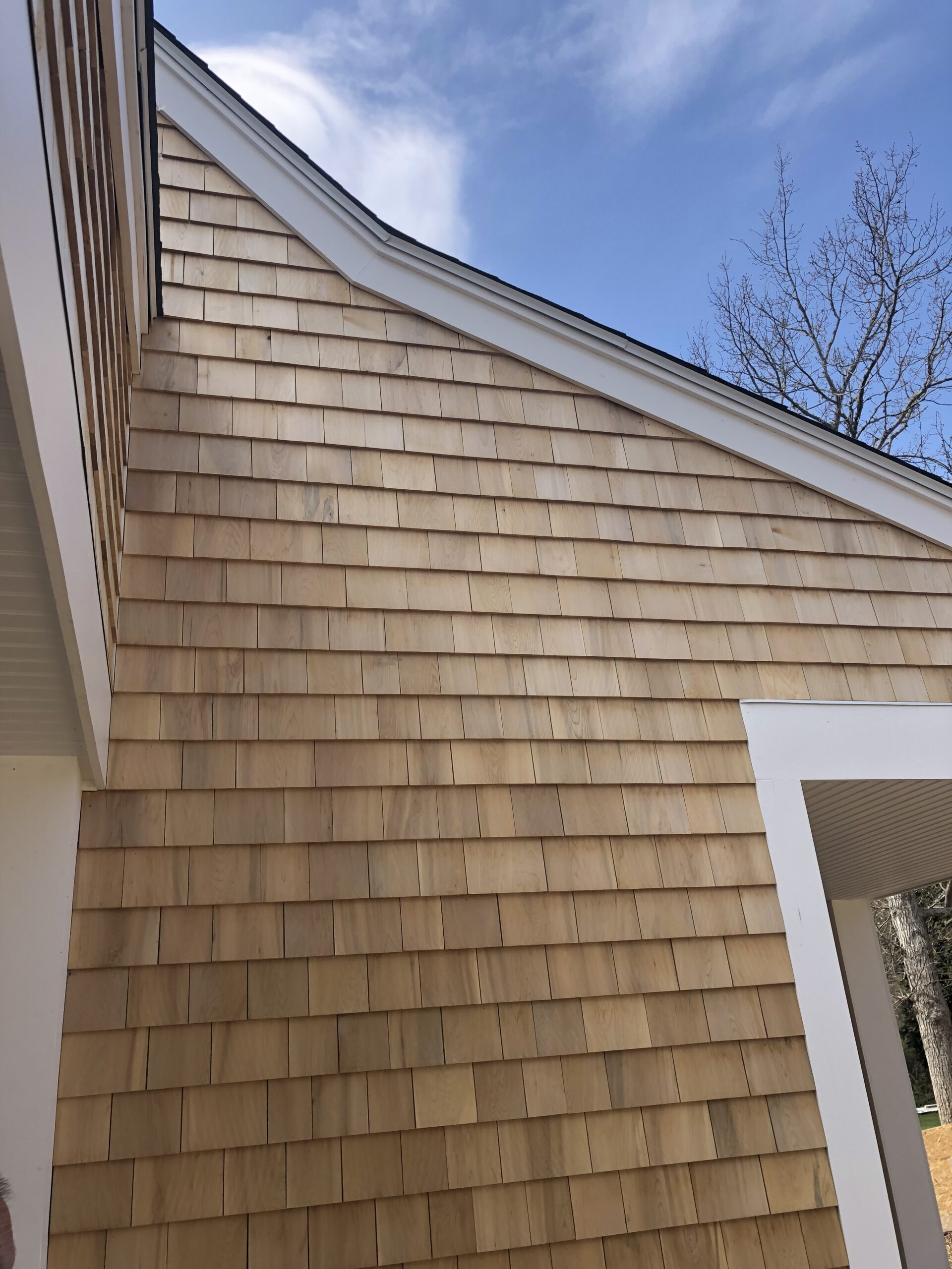 Detail shot of custom home construction by Custom Crafted Homes